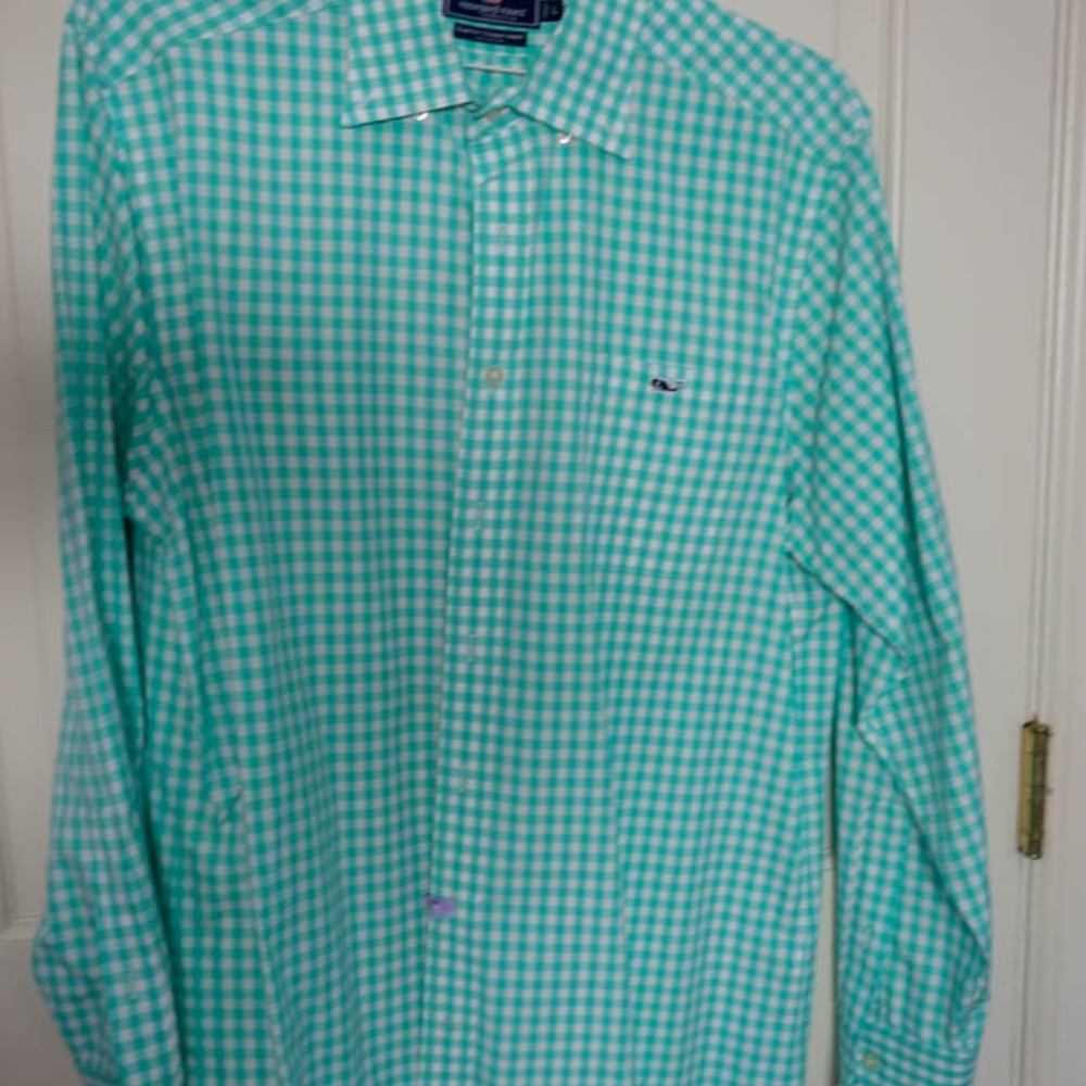 Vineyard Vines Mint Green Gingham
